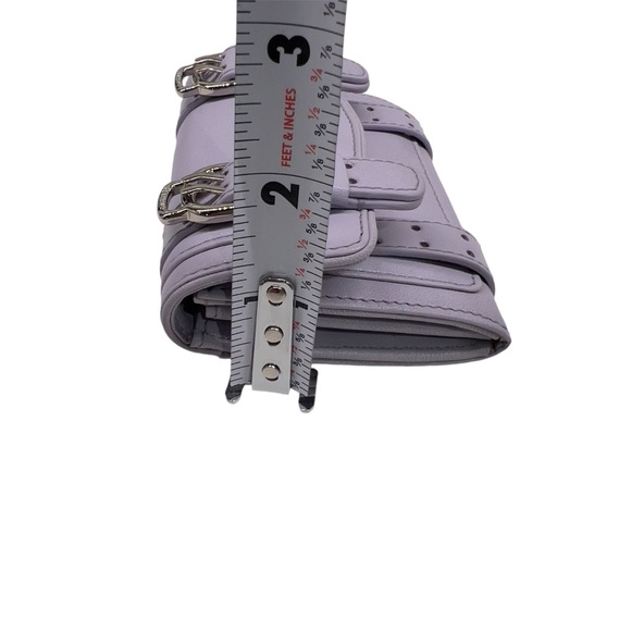 NWOT Cole Haan Lavender Wristlet with Mini Wallet Silver Buckle Accent Adorable! - Picture 10 of 16